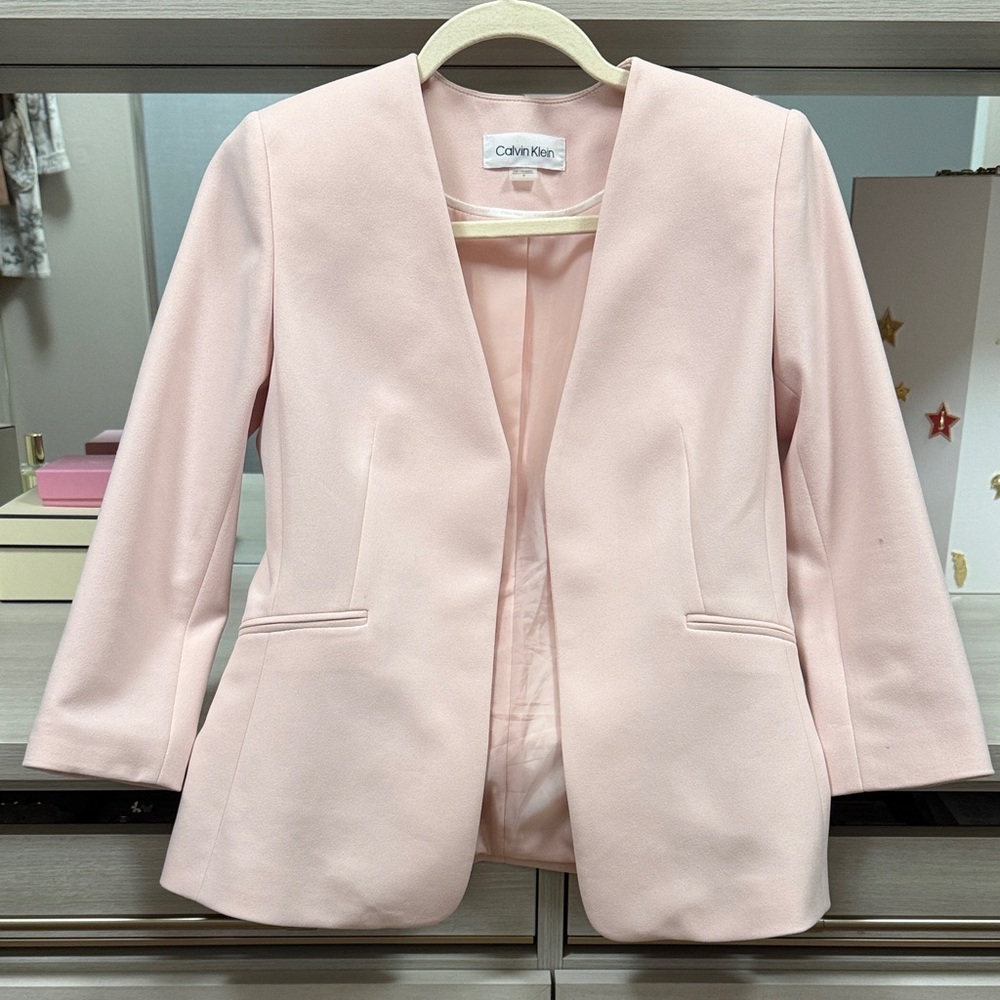 Calvin Klein Soft Pink Women's Blazer